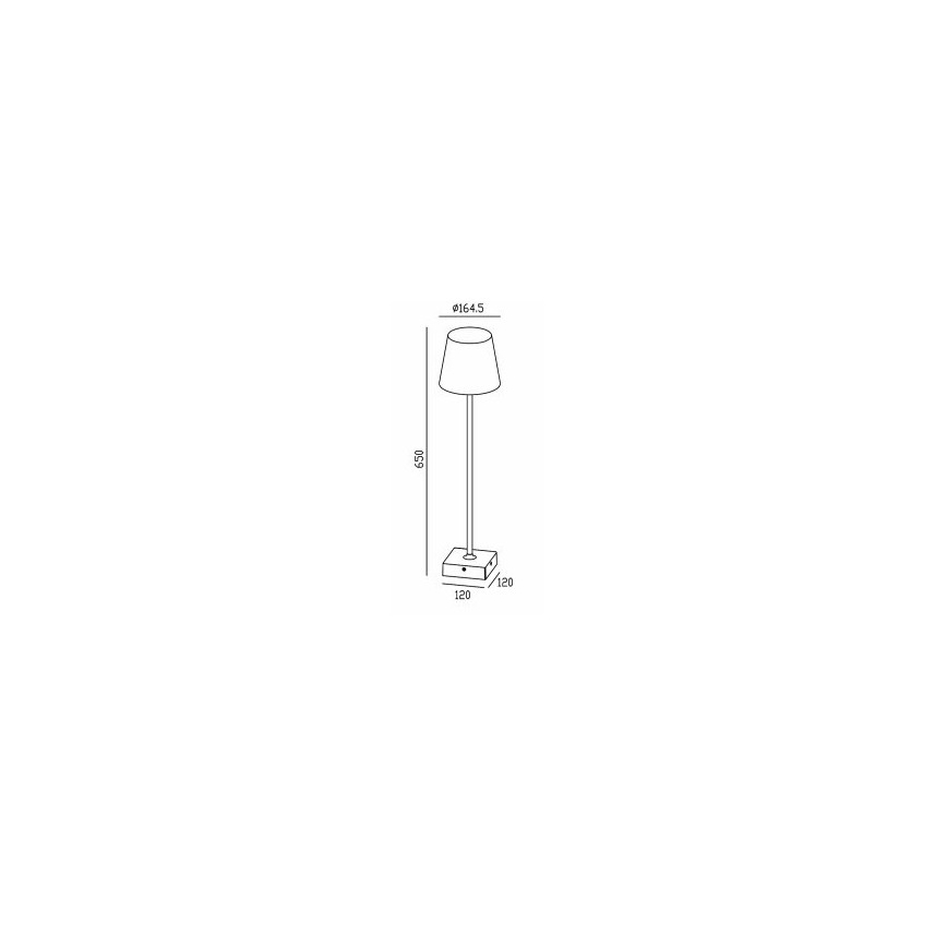Gardino LX1793-650 - LED Екстериорен лампион VIOLA LED/7W/230V IP65