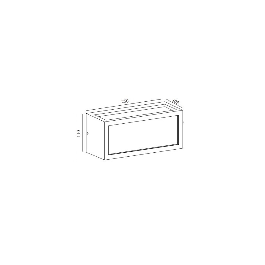 Gardino LX5705-LED - LED Екстериорен аплик BETULLA LED/18W/230V IP54