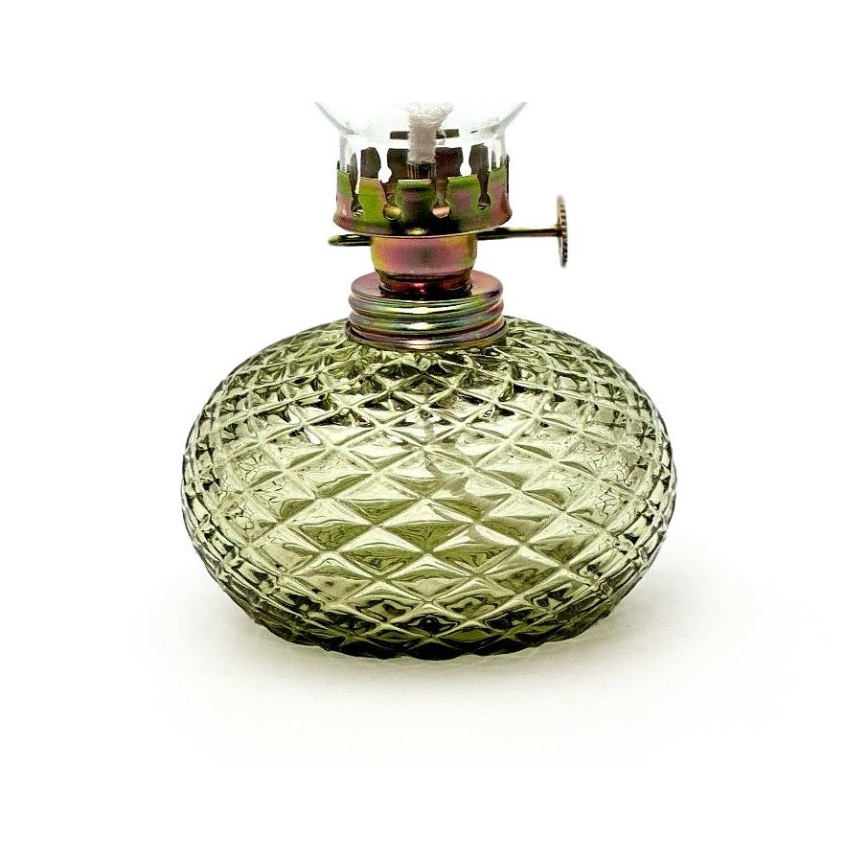 Газова лампа Eliška 20 см зелен