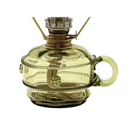 Газова лампа MONIKA 34 см горскозелен декориран