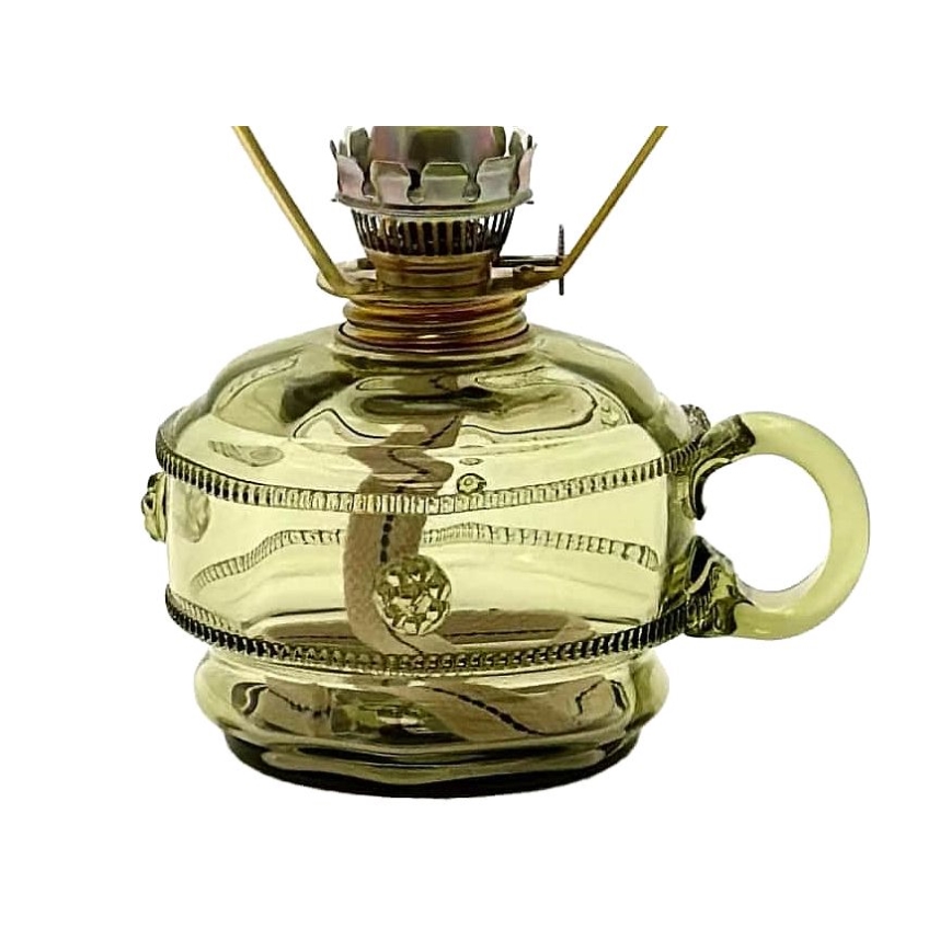 Газова лампа MONIKA 34 см горскозелен декориран