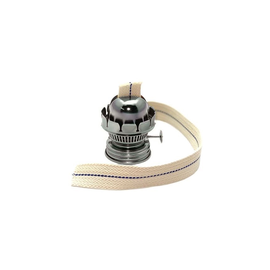 Газова лампа TEREZA 34 см кехлибар квадратчета