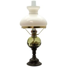 Газова лампа DRAHOMÍRA 50 см горскозелен декориран с калай