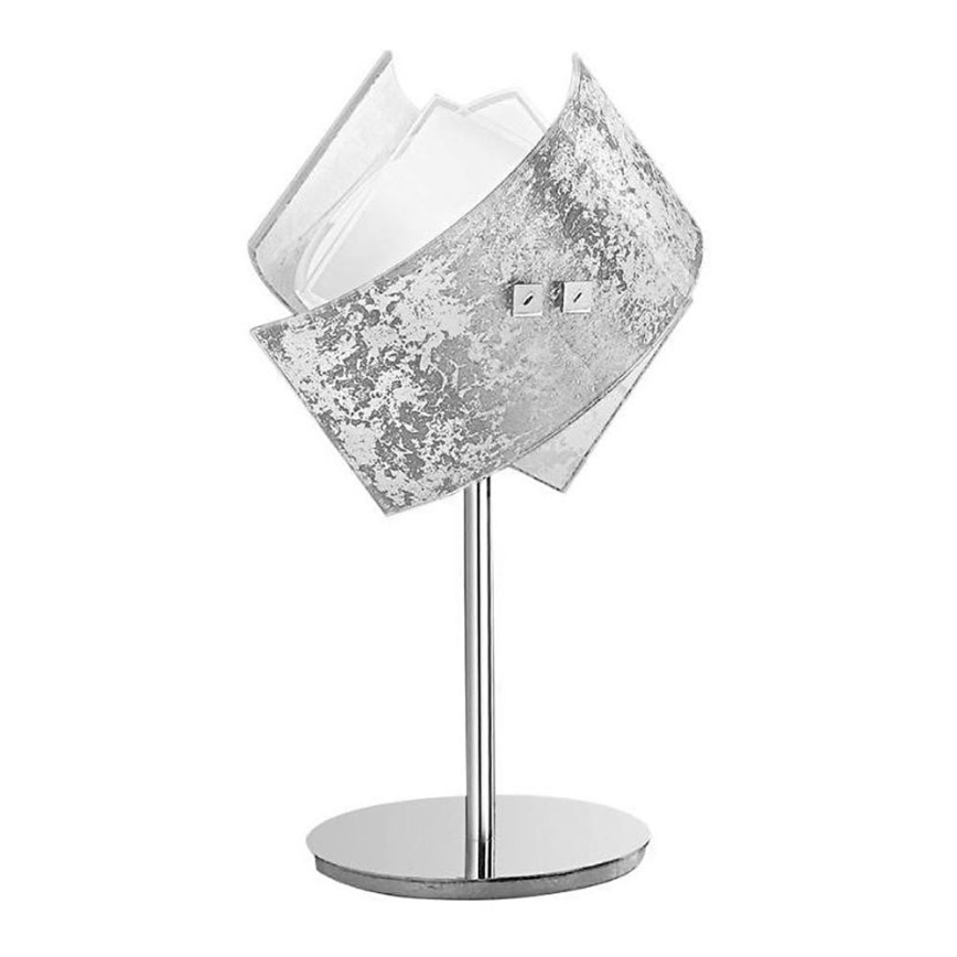 Gea Luce CAMILLA L P arg - Настолна лампа CAMILLA 1xE14/42W/230V сребрист