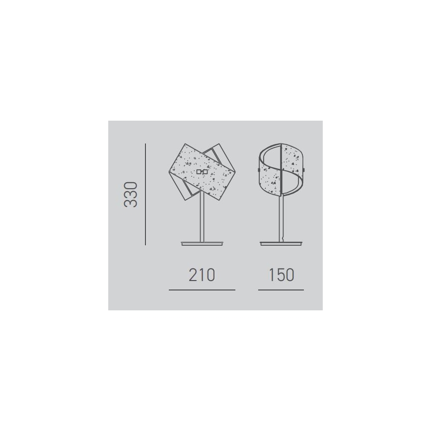 Gea Luce CAMILLA L P arg - Настолна лампа CAMILLA 1xE14/42W/230V сребрист