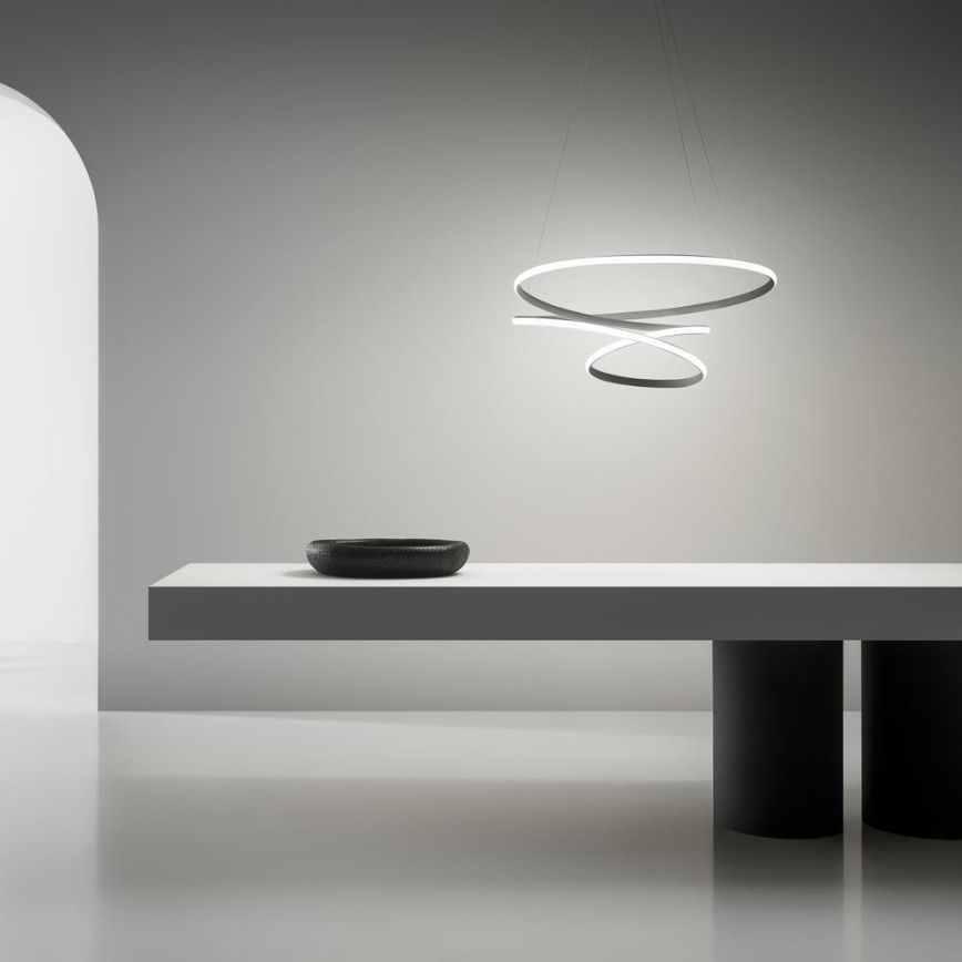 Gea Luce DIVA S P TITANIO - LED Димируем пендел DIVA LED/43W/230V антрацит