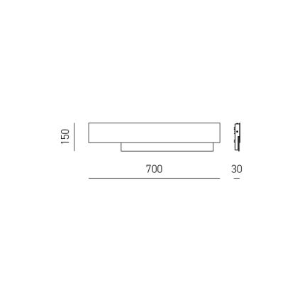 Gea Luce DOHA A G A - LED аплик DOHA LED/25W/230V 70 см лъскав хром