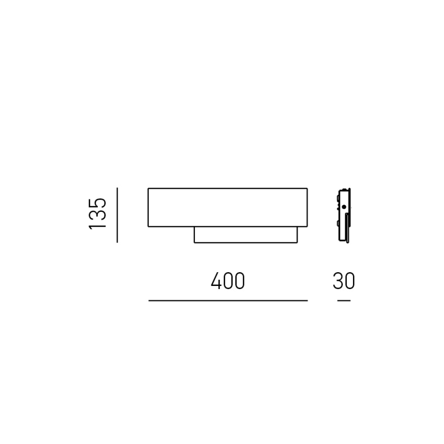 Gea Luce DOHA A P A - LED аплик DOHA LED/15W/230V 40 см лъскав хром