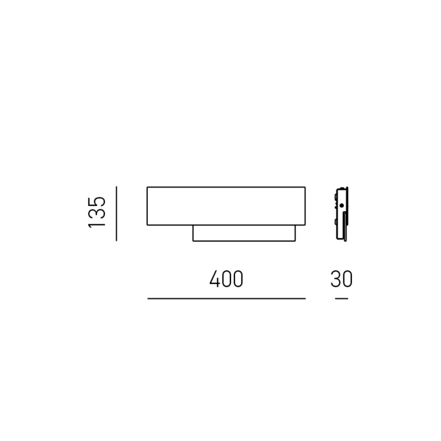 Gea Luce DOHA A P N - LED аплик DOHA LED/15W/230V 40 см черен