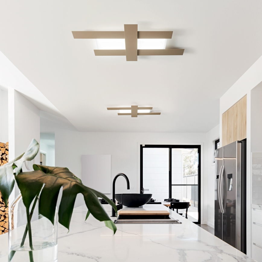 Gea Luce DOHA P M T - LED Плафониера DOHA LED/40W/230V 84 см бежов