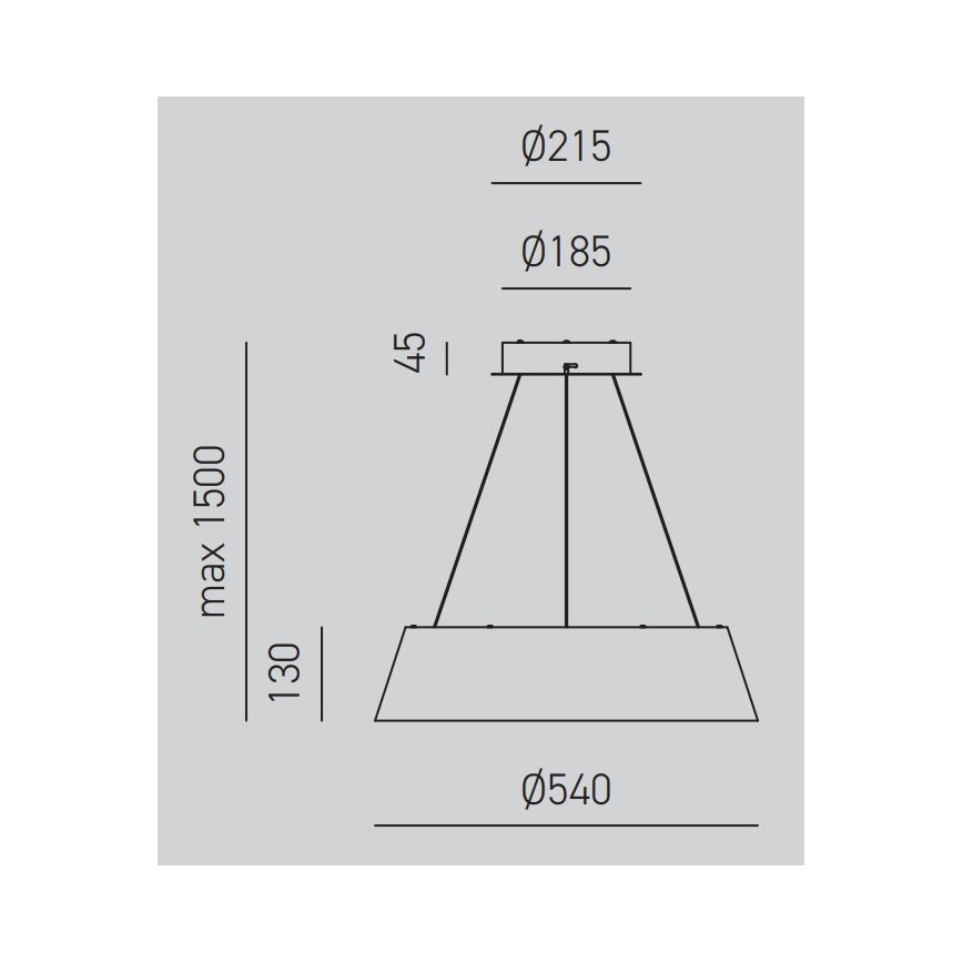 Gea Luce JULIETTE S B - LED Димируем пендел JULIETTE LED/50W/230V бял