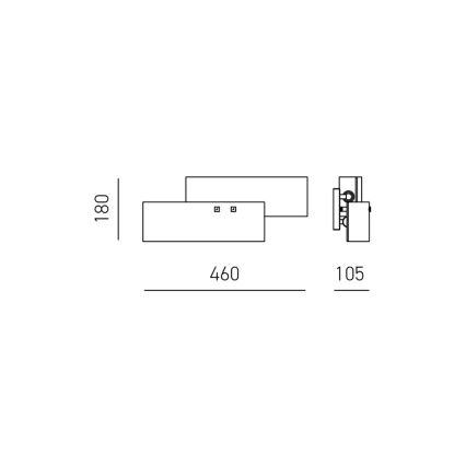 Gea Luce LARA A P oro - Аплик LARA 2xE14/42W/230V златист