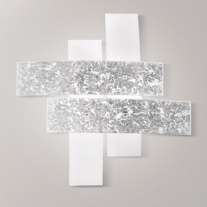 Gea Luce LARA P M arg - Плафон LARA 2xE27/70W/230V 70 см сребрист