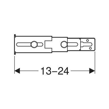 Geberit 111.064.00.1 - Комплект за закрепване на краката за задна стена Duofix 2 бр.