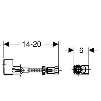Geberit 111.835.00.1 - Комплект за закрепване в стената Duofix, 2 бр.