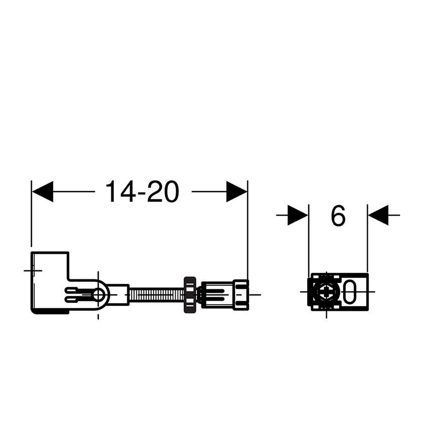 Geberit 111.835.00.1 - Комплект за закрепване в стената Duofix, 2 бр.