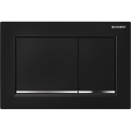 Geberit 115.080.KM.1 - Бутон за промиване Omega30 21,2x14,2 см черен/лъскав хром