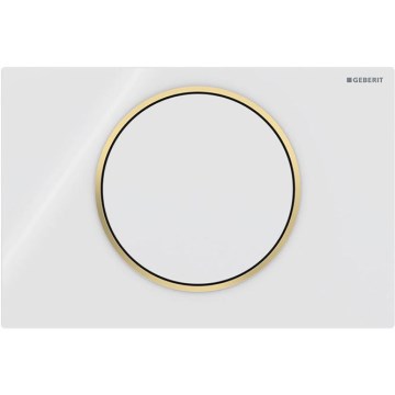 Geberit 115.758.KK.5 - Панел за промиване Sigma10 24,6x16,4 cm бял/златен