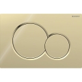 Geberit 115.770.DT.5 - Бутон за промиване Sigma01 Round 24,6 x 16,4 см, месинг
