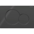 Geberit 115.770.DW.5 - Бутон за смиване Sigma01 Round 24,6x16,4 cm черен