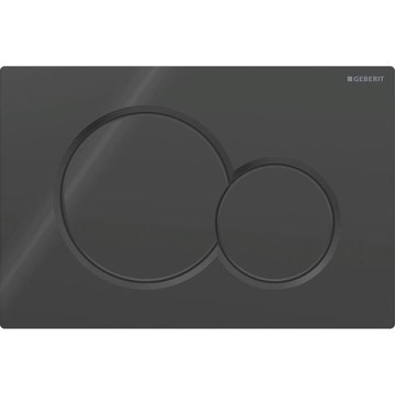 Geberit 115.770.DW.5 - Бутон за смиване Sigma01 Round 24,6x16,4 cm черен