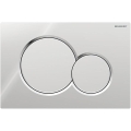 Geberit 115.770.KA.5 - Бутон за смиване Sigma01 Round 24,6x16,4 cm лъскав хром/матов хром