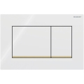 Geberit 115.883.KK.1 - Бутон за промиване Sigma30 24,6x16,4 cm бял/златен