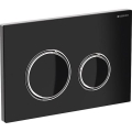 Geberit 115.884.SJ.1 - Бутон за промиване Sigma50 24,6x16,4 cm черен/лъскав хром