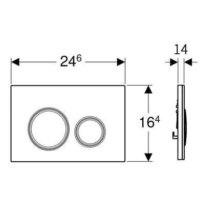 Geberit 243.905.00.1 - Дроселов клапан за коляно за промиване