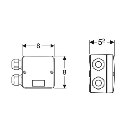Geberit 244.120.00.1 - Комбинирана кутия за свързване