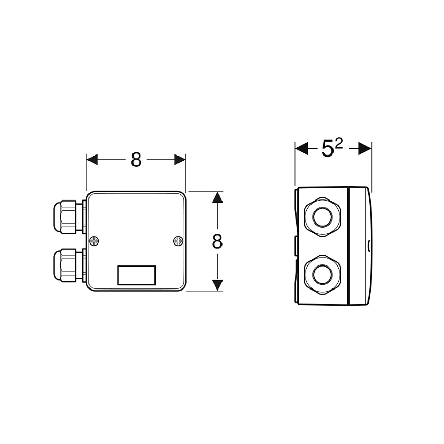Geberit 244.120.00.1 - Комбинирана кутия за свързване