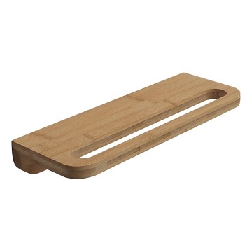 Gedy - Етажерка със закачалка за кърпи HIMALAYA 14,5x40 см бамбук