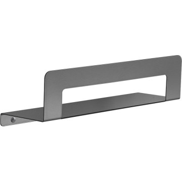 Gedy - Полица с лост за кърпи CLEO 30 см металически сив