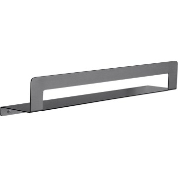 Gedy - Полица с закачалка за кърпи CLEO 50 см металически сив
