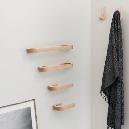 Gedy - Стена кърпа закачалка HIMALAYA 7x30 см бамбук/бежов