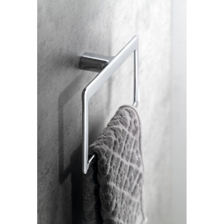 Gedy - Стенен държач за кърпи PIRENEI 15x23 cm хром с висок блясък