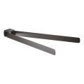 Gedy - Стенна закачалка за кърпи PIRENEI 35,9 cm сив металик