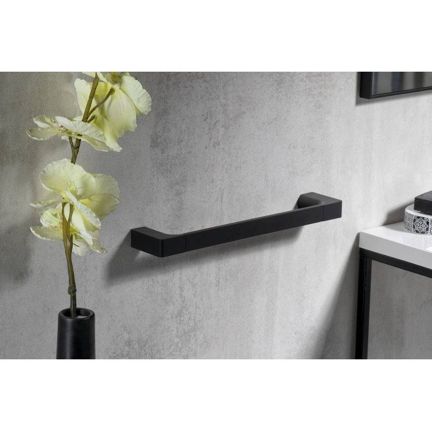 Gedy - Стенна закачалка за кърпи PIRENEI 6,6x35 см матов черен