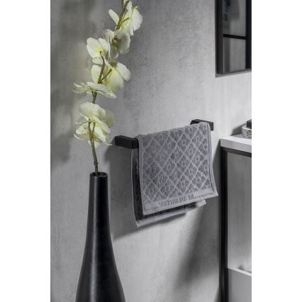 Gedy - Стенна закачалка за кърпи PIRENEI 6,6x35 см матов черен
