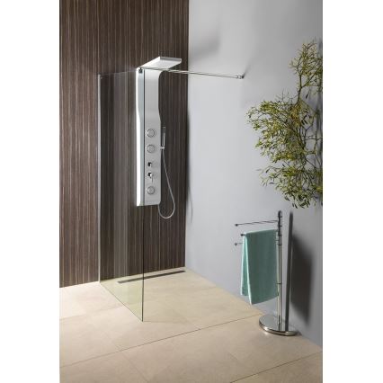 Gedy - Стойка със закачалка за кърпи HIBISCUS 90,5 см лъскав хром