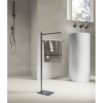 Gedy - Стойка за кърпи TRILLY 83,5 см металически сив