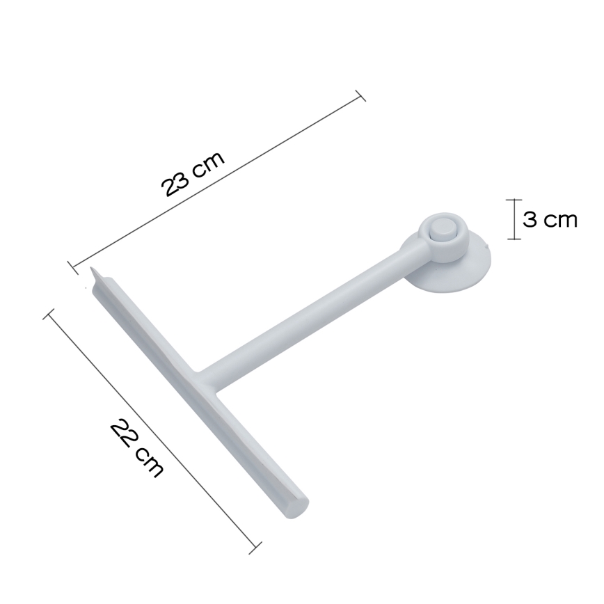 Gedy - Стъргалка за стъкло GUMMY матов черен