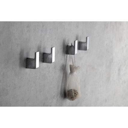 Gedy - К-кт 2x Стенна закачалка PIRENEI лъскав хром