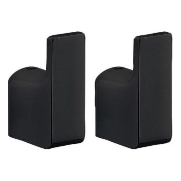 Gedy - К-кт 2x Стенна закачалка PIRENEI матов черен