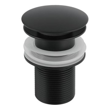 Gedy - Клапан за умивалник CLICK-CLACK Ø 6,6 см матов черен