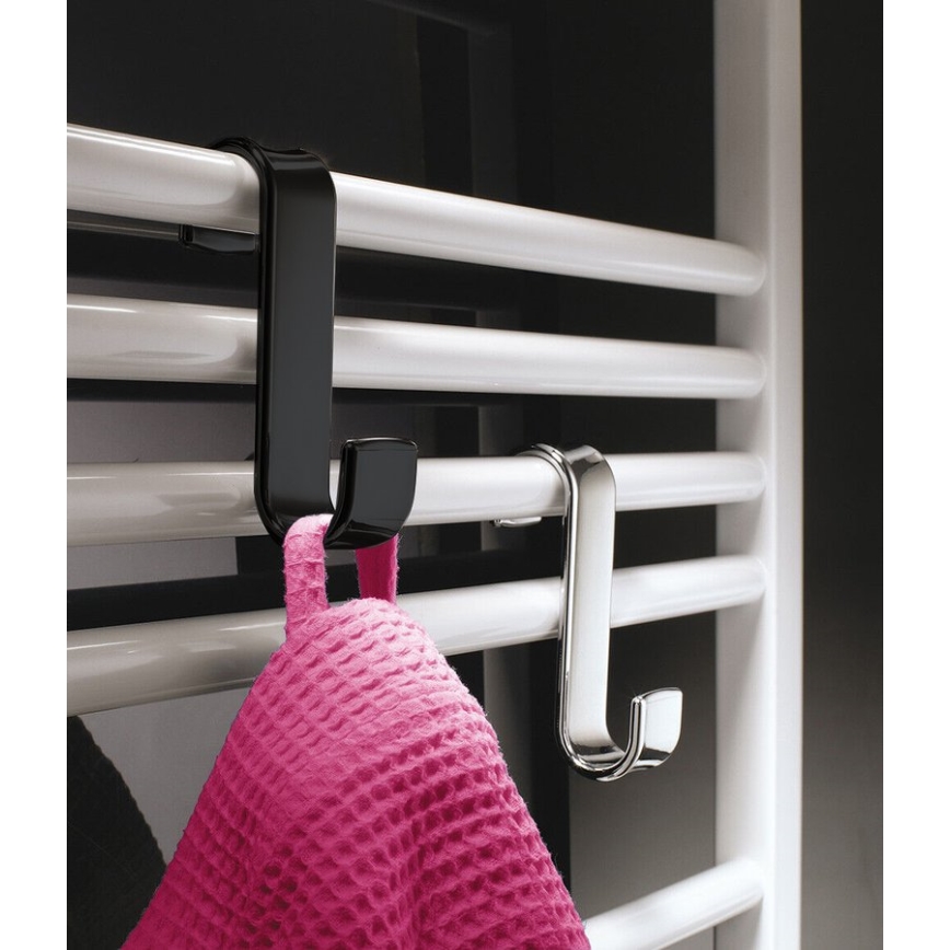 Gedy - Кука за радиатор черен/термопласт