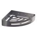 Gedy - Ъглов рафт за душ SMART 21x4,5 cm металически сив