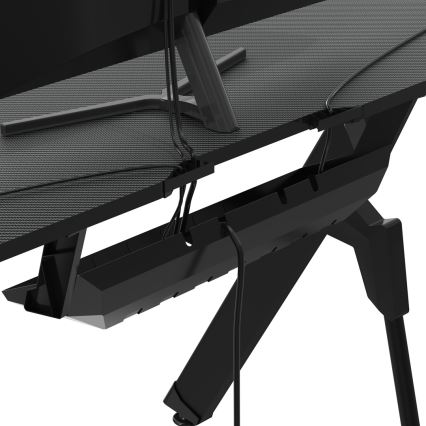 Гейминг маса FALCON с LED RGB подсветка 116x60 см черен