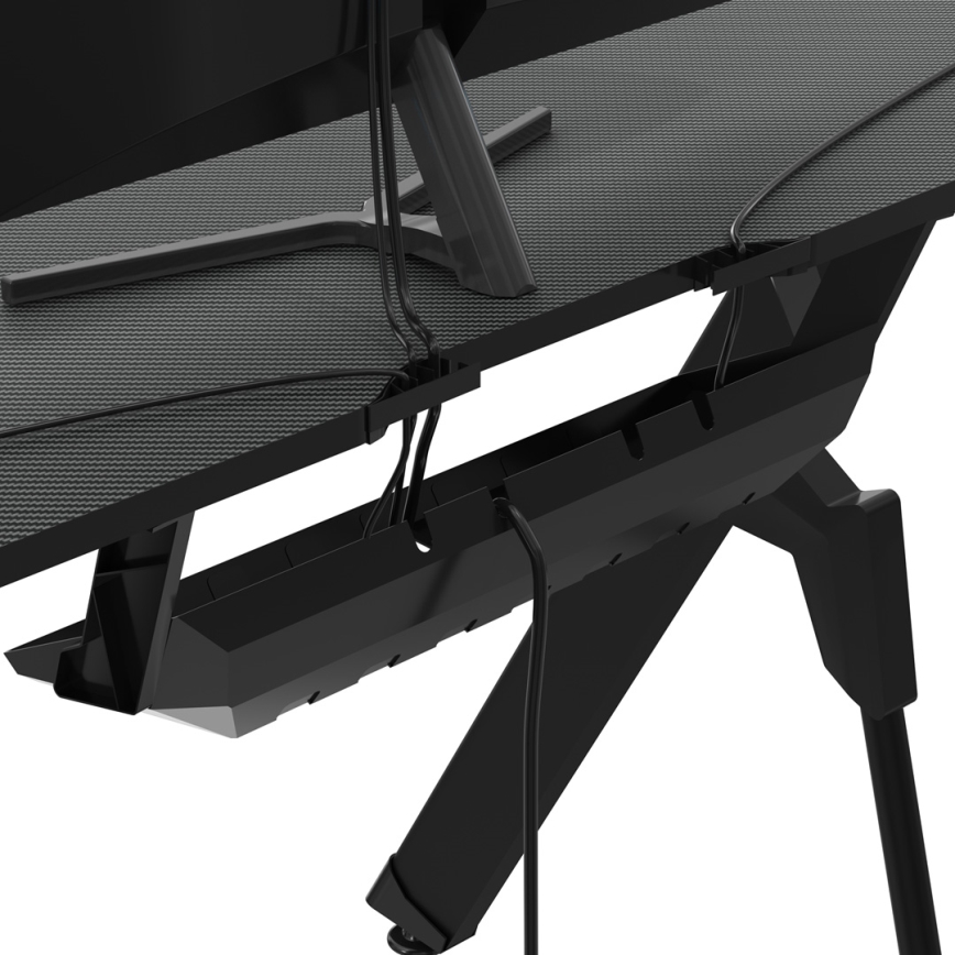 Гейминг маса FALCON с LED RGB подсветка 116x60 см черен