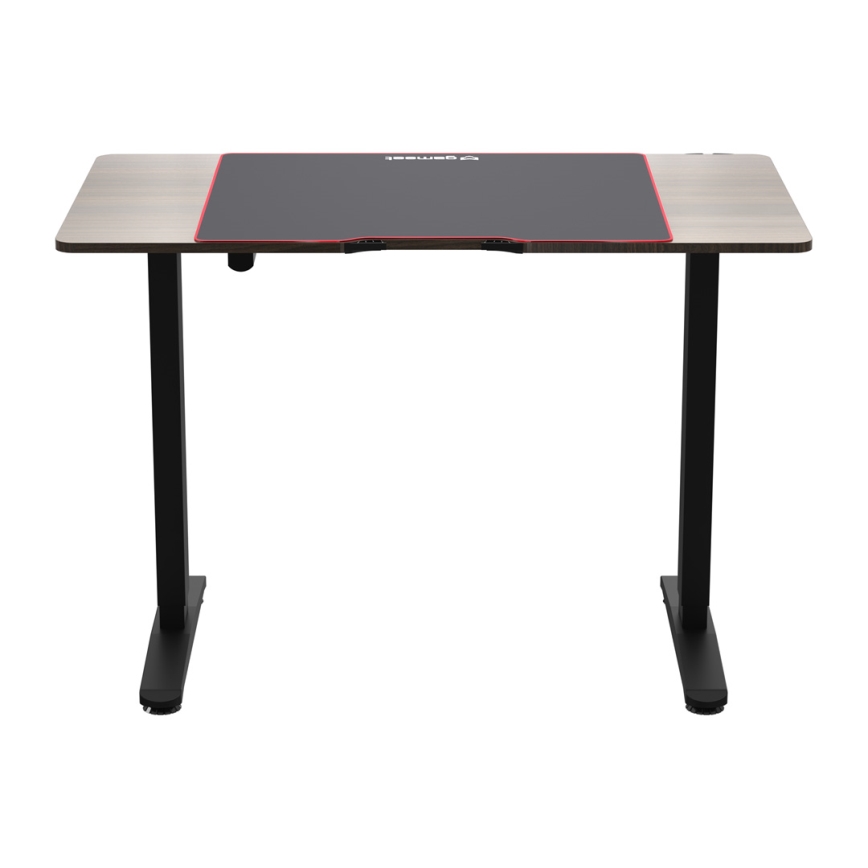 Гейминг маса с регулируема височина CONTROL 110x60 см кафяв/черен
